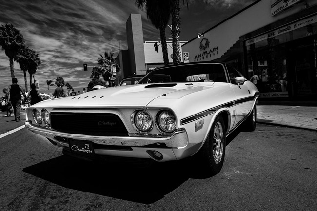 1972 Dodge Challenger on Garnet ave in Pacific beach. Street photography